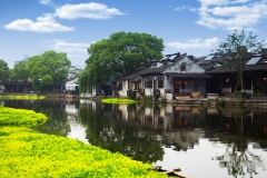 嘉兴西塘古镇-西塘的河面