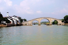 苏州古运河古城水上游-苏州古运河大桥